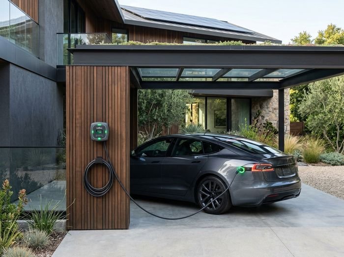 Smart residential & commercial solar EV charger